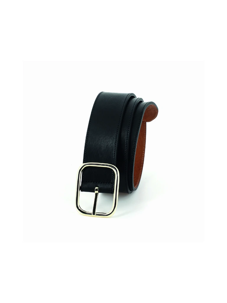 HERBERT LA VICE-VERSA Ceinture Noir/Camel - vue 2
