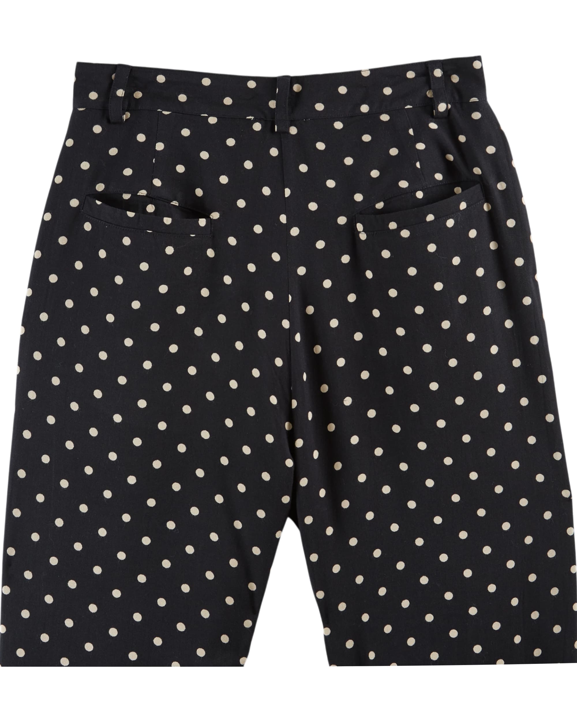 EMILE ET IDA CURT Pantalon à Pois Viscose Polka Noir - vue 2