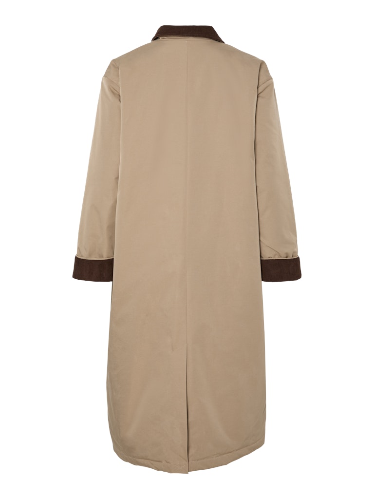 PIECES PCJORMA Veste Velours Greige Hot Fudge - vue 2