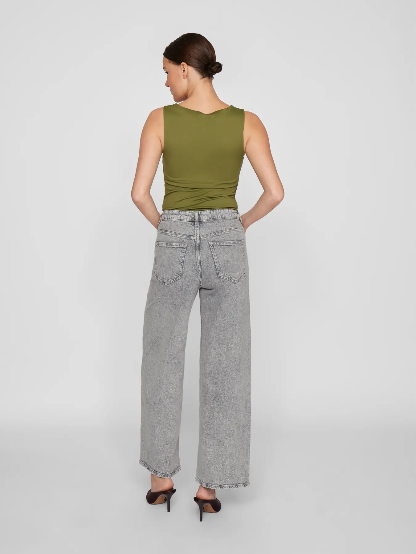 VILA VIFREYA JAF Jeans Light Grey Denim - vue 2