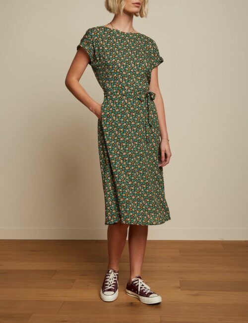 King Louie Betty Robe Caliente Atlantis Green, 100% viscose, Le Comptoir Rouen Le Havre