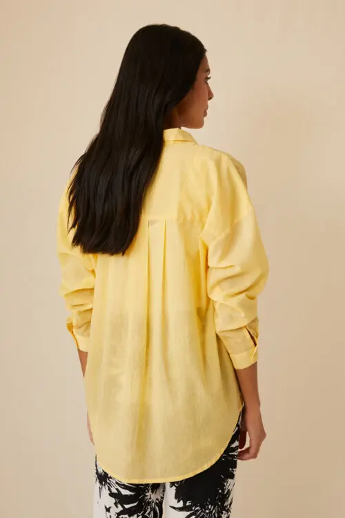 HARRIS WILSON ENORAH Chemise Citron, chemise manches longues jaune, Le Comptoir Rouen Le Havre