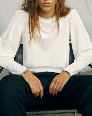 OBJECT OBJCAROLINE Tee-Shirt Manches Longues Cloud Dancer, Le Comptoir Rouen Le Havre