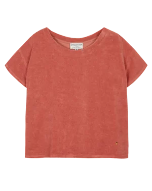 EMILE ET IDA Tee-shirt en tissu éponge terracotta, 100% Coton, Le Comptoir Rouen Le Havre