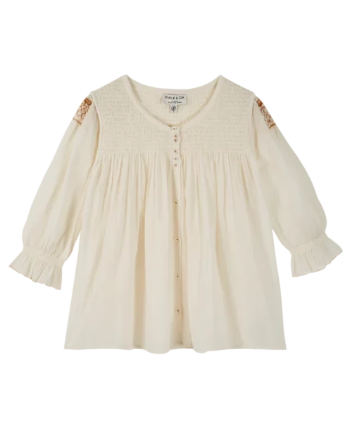 EMILE ET IDA IDA-X036 blouse ecru, Le Comptoir Rouen Le Havre