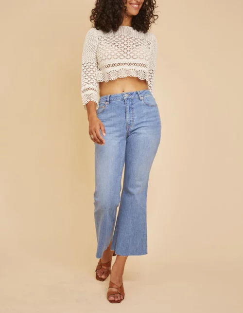 LABDIP JEAN FLARE JASMINE, jean bleu flare, Le Comptoir Rouen Le Havre