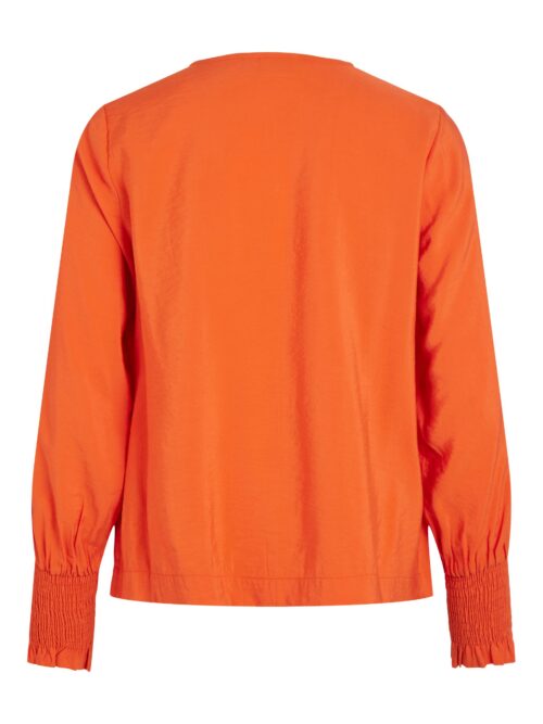 VILA VIBALINA Top Tigerlily, top manches longues orange, Le Comptoir Rouen Le Havre