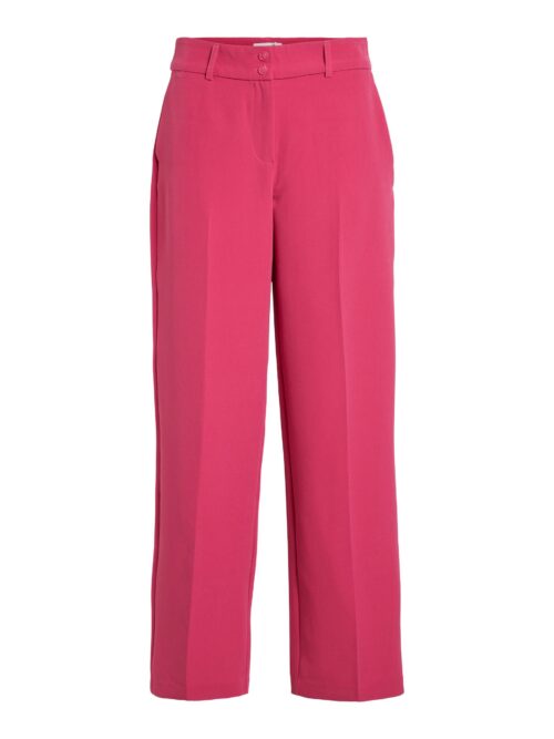 VILA VIMYA Pantalon Flare Pink Yarrow, pantalon large rose, Le Comptoir Rouen Le Havre