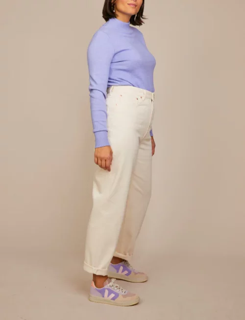 LABDIP JACKSON Jean Ecru, pantalon carotte taille haute écru, Le Comptoir Rouen Le Havre