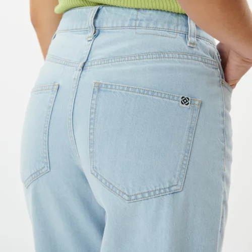 LABDIP Jean JEMMA IN01, jean bleu clair taille haute coupe ballon, Le Comptoir Rouen Le Havre