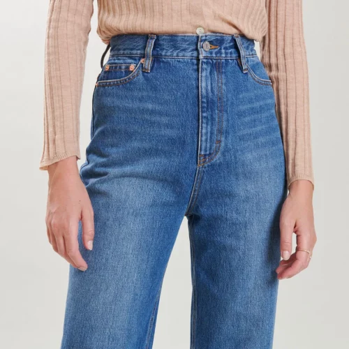 LABDIP Jean Otri IN31, jean droit 100% coton taille extra haute, Le Comptoir Rouen Le Havre