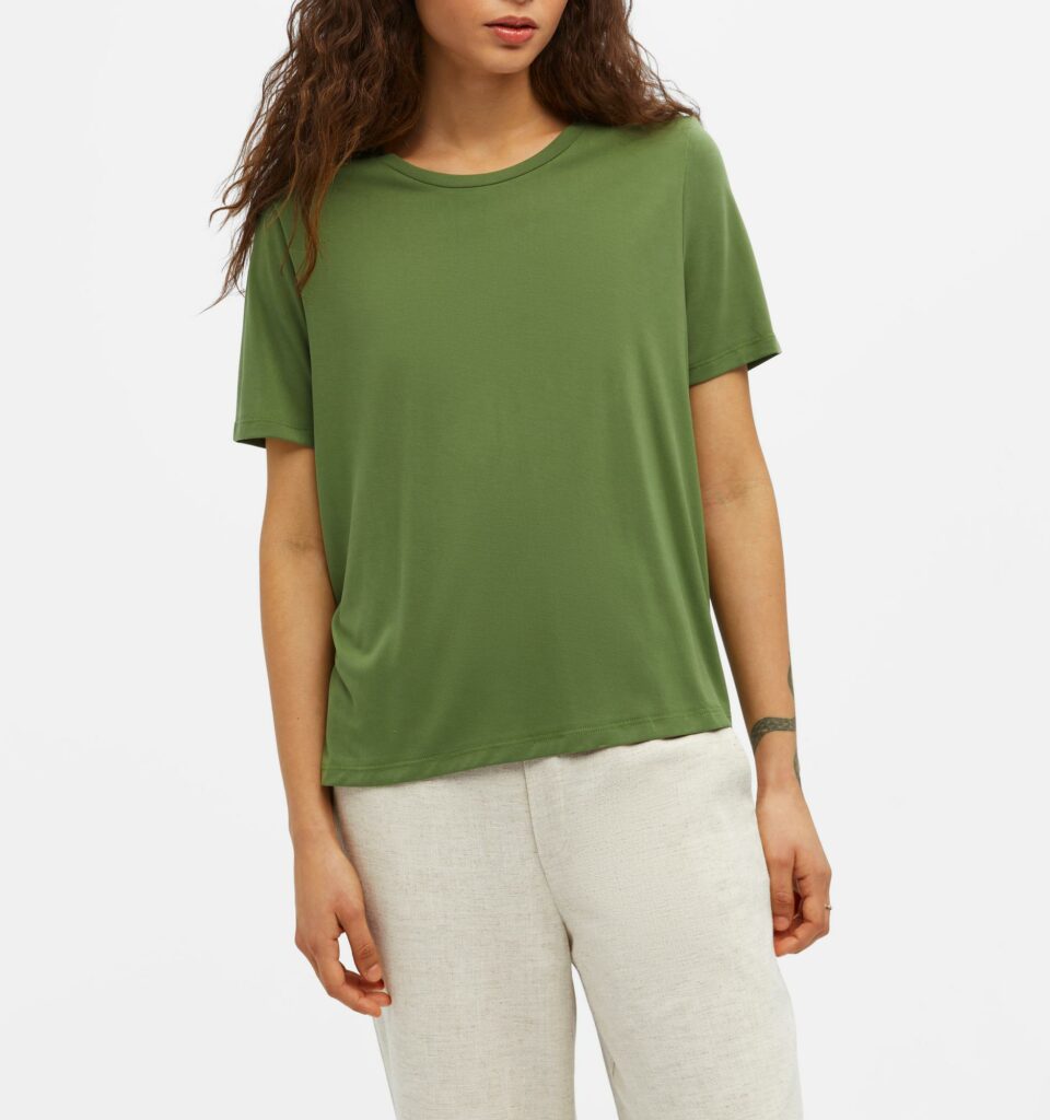 OBJECT OBJANNIE T-shirt Vineyard Green, t-shirt manches courtes vert, Le Comptoir Rouen Le Havre