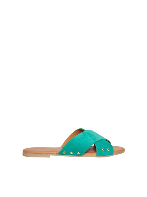 PCVUMA Sandales Pepper Green, sandales plates bleu, Le Comptoir Rouen Le Havre