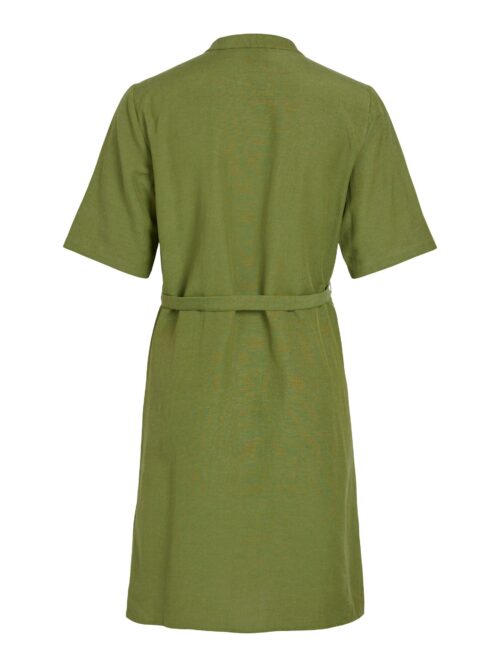 VILA VIPRISILLA Robe Courte Calliste Green, robe chemise courte verte, Le Comptoir Rouen Le Havre