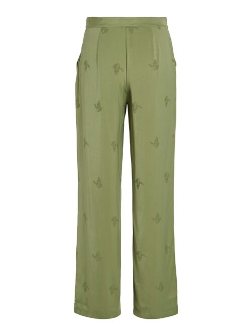 VILA VIMIEL Pantalon Calliste Green, pantalon fluide vert, Le Comptoir Rouen Le Havre