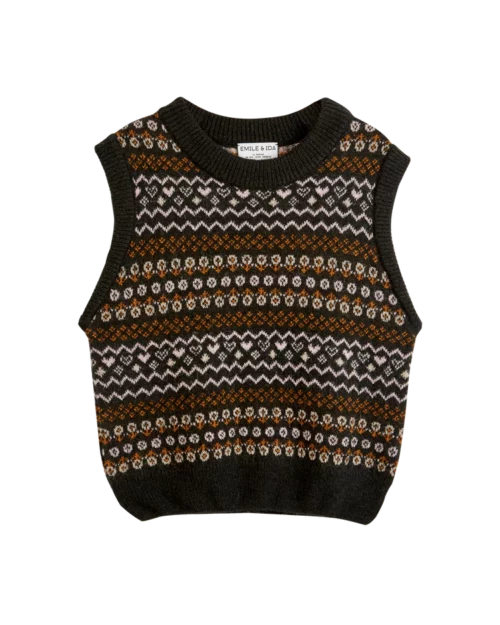 pull sans manches pour femme à imprimé marque emile et ida le comptoir rouen le havre