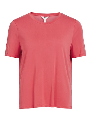 t-shirt col rond rose
