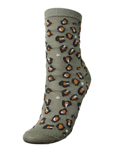 chaussettes pour femmes, chaussettes femme imprimé léopard, chaussette femme à motifs, marque VILA, le comptoir rouen, le comptoir le havre