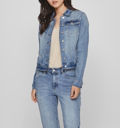 Veste en jean bleu clair pour femme marque VILA Le Comptoir Rouen Le Havre
