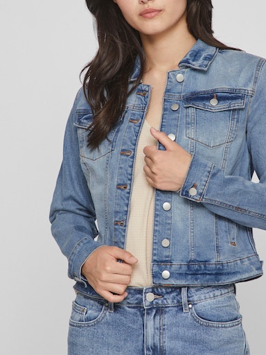 Veste en jean bleu clair pour femme marque VILA Le Comptoir Rouen Le Havre