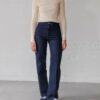 jeans pour femmes, jean droit large taille haute bleu brut labdip le comptoir rouen le havre