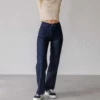 jeans pour femmes, jean droit large taille haute bleu brut labdip le comptoir rouen le havre