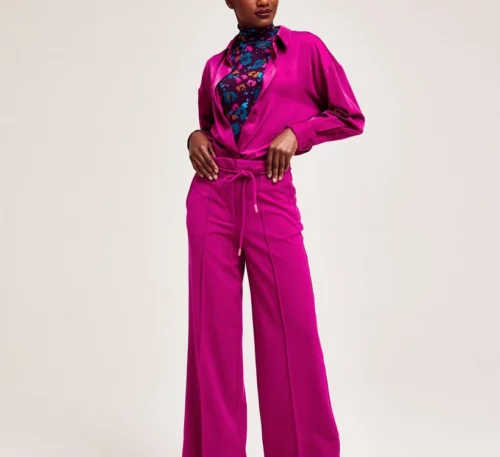 Chemise manches longues rose fuchsia pour femme de la marque CKS à découvrir sur notre site et dans nos magasins Le Comptoir à Rouen et Le Havre.