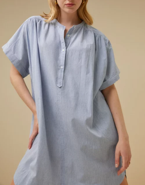 BY BAR AMBER PINE STRIPE Robe chemise midi ample femme magasin de vêtements pour femmes rouen