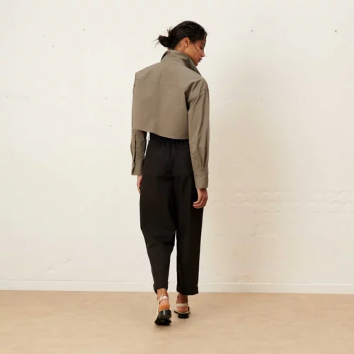 LABDIP MAEL SLEEK WORKER Pantalon femme taille haute noir magasin vêtements femmes rouen
