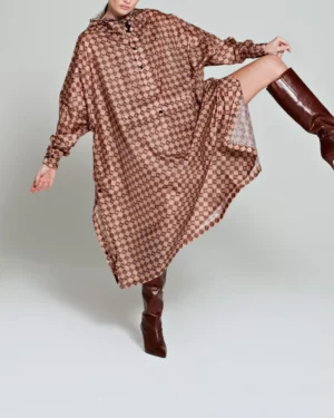 RAINKISS Poncho pluie femme motif damier le comptoir rouen le havre magasin vêtements pour femmes