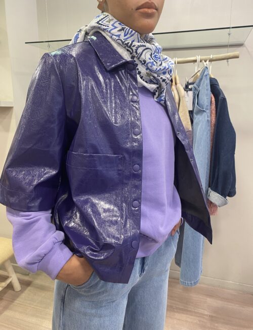 look vêtements femmes tendance printemps été 2024 comment porter du violet le comptoir rouen le havre