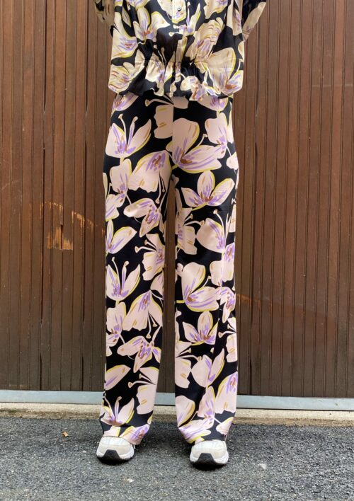 pantalon large fleuri pour femmes marque marais paris le comptoir magasin vêtements femmes rouen