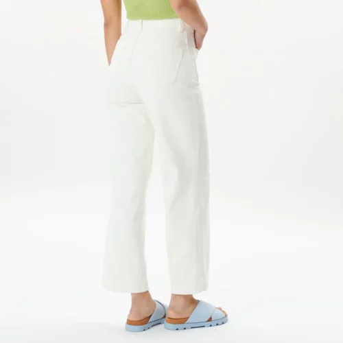 LABDIP SAMUEL Jeans droit large femme blanc à poches plaquées le comptoir rouen le havre magasin de vêtements pour femmes