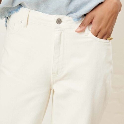 LABDIP SUFFREN Jeans Droit Large Blanc pour Femme Le Comptoir magasin vêtements pour femmes rouen le havre
