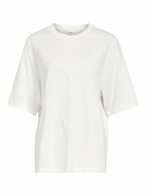 OBJECT OBJGJIMA T shirt Femme Oversize en Coton Bio Blanc le comptoir rouen le havre magasins de vêtements femme
