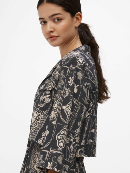 OBJECT OBJELI Robe chemise longue à motifs le comptoir rouen le havre magasins de vêtements pour femmes.jpg