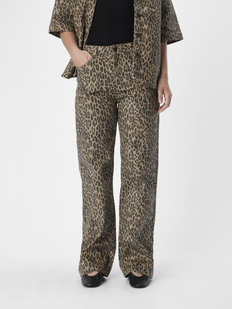 OBJECT Jeans large taille haute femme Incense Leopard rouen le havre magasin vêtements femme