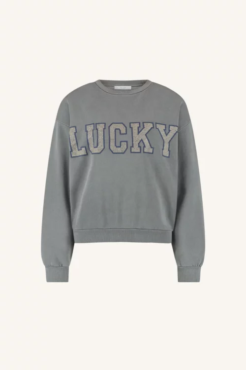 BY BAR BIBI lucky vintage Sweat femme Charcoal le comptoir