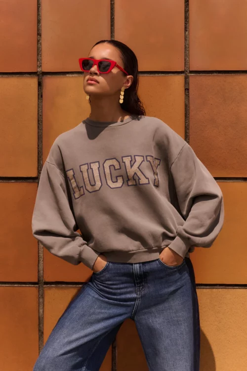 BY BAR BIBI lucky vintage Sweat femme Charcoal le comptoir magasins de vêtements pour femmes rouen le havre