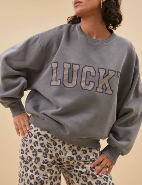 BY BAR BIBI lucky vintage Sweat pour femme Charcoal le comptoir magasin de vêtements pour femmes rouen le havre