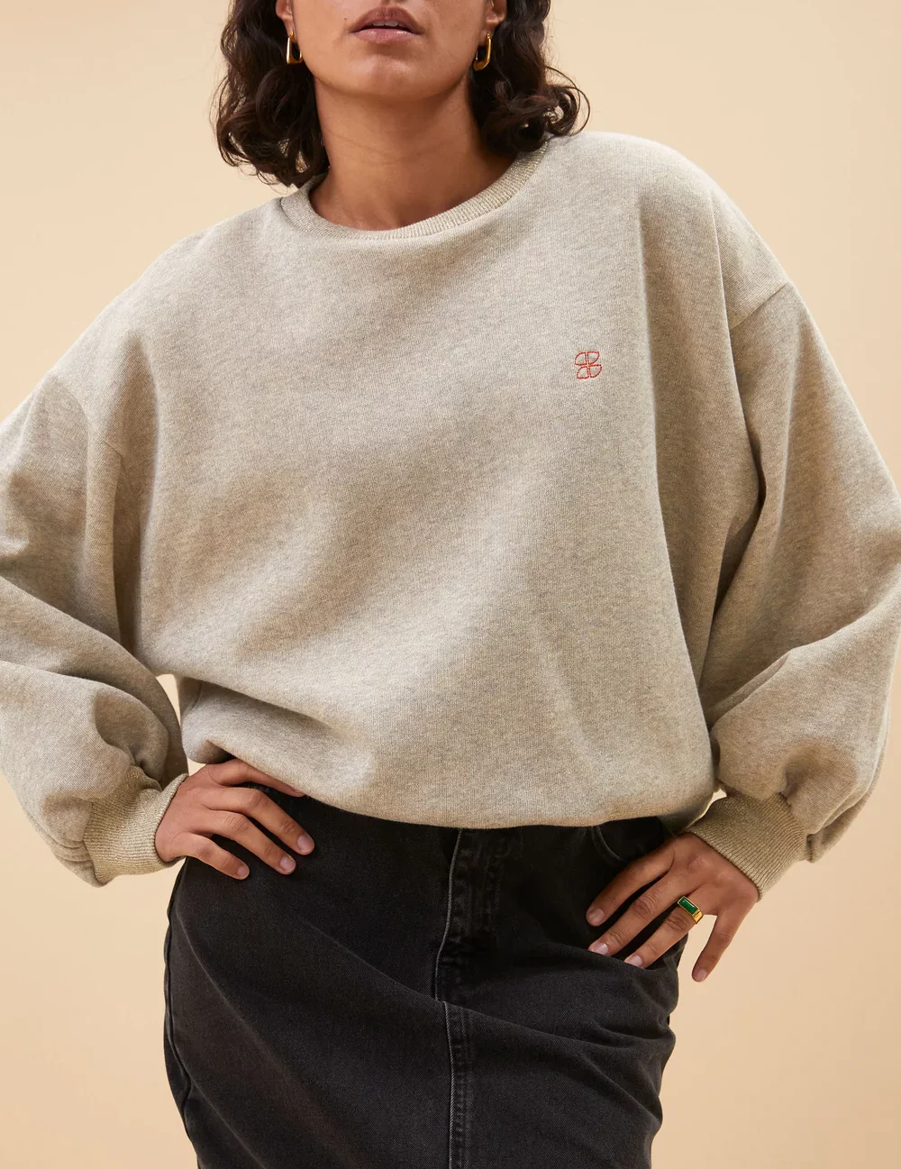 BY BAR BIBI sparkle Sweat femme Gold le comptoir magasins de vêtements pour femmes rouen le havre