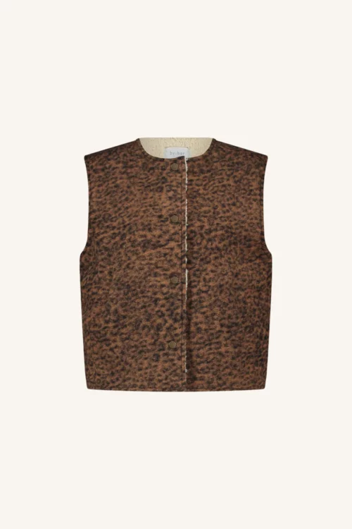 BY BAR JOELLE Veste Sans Manches pour femme Réversible Leopard le comptoir magasins de vêtements pour femmes rouen le havre