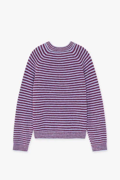 CKS PRELUDE Pull pour femme à rayures violet le comptoir rouen