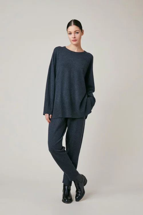 HARRIS WILSON EMILIAN Pull en laine merinos pour femme gris Anthracite le comptoir rouen le havre