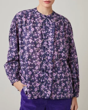 HARRIS WILSON FABIOLA Blouse en voile de coton pour femme pensee violet