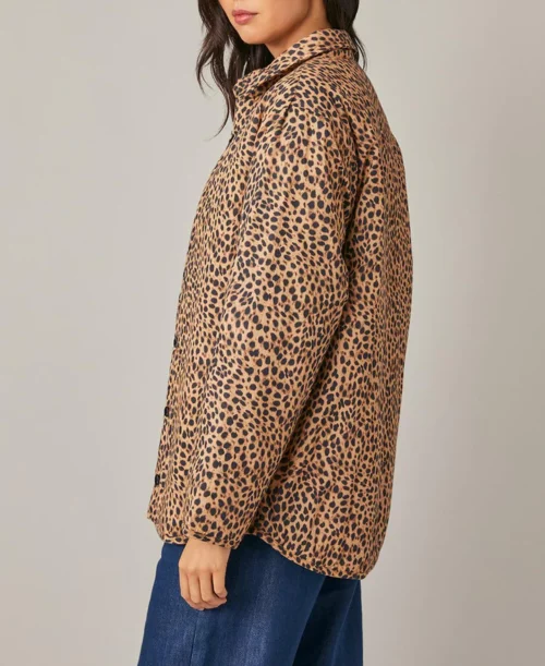 HARRIS WILSON FABRICIA Veste en voile de coton pour femme Leopard le comptoir rouen