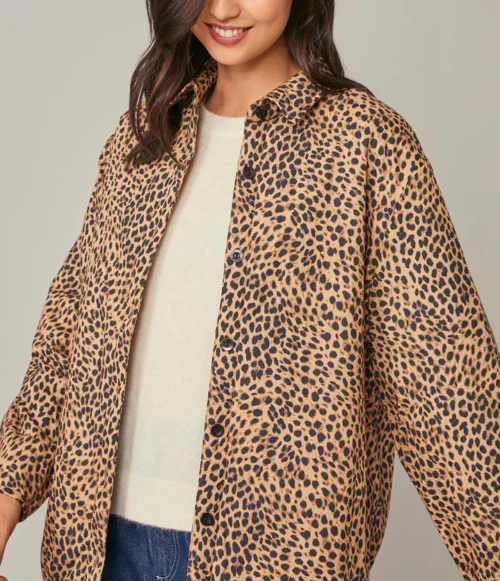 HARRIS WILSON FABRICIA Veste voile de coton pour femme Leopard le comptoir rouen le havre