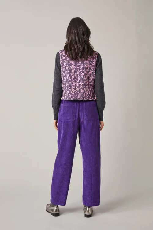 HARRIS WILSON FRANCK Pantalon femme en velours violet le comptoir rouen