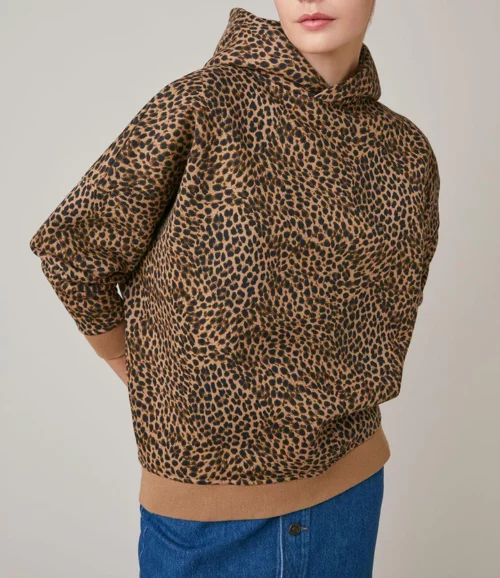 HARRIS WILSON GEORDY Sweat femme en coton motif Leopard le comptoir rouen