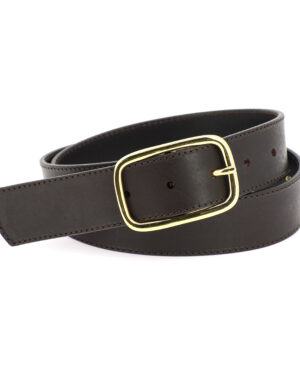 HERBERT FRERE SOEUR LA SABIN Ceinture Choco en cuir